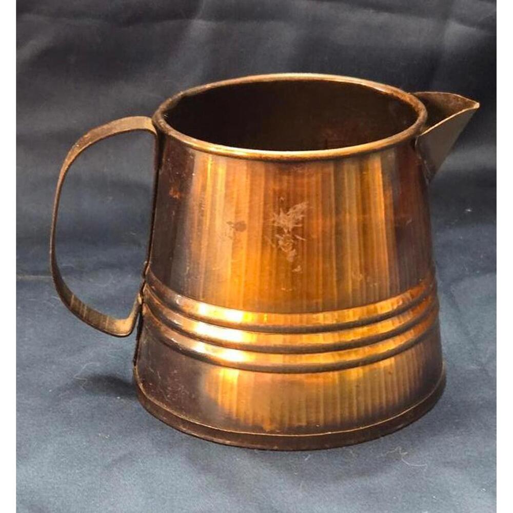 Vintage Copper Measuring Cup with Handle and Spout